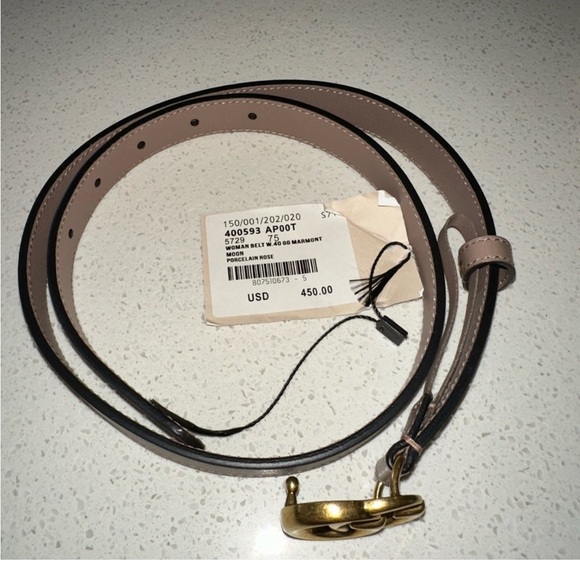 Gucci Beige Leather Belt - Picture 3 of 4